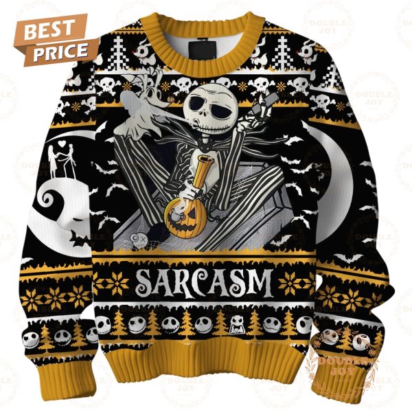 Jack Skellington Sarcasm I’m Not Crazy Merry Christmas Sweater