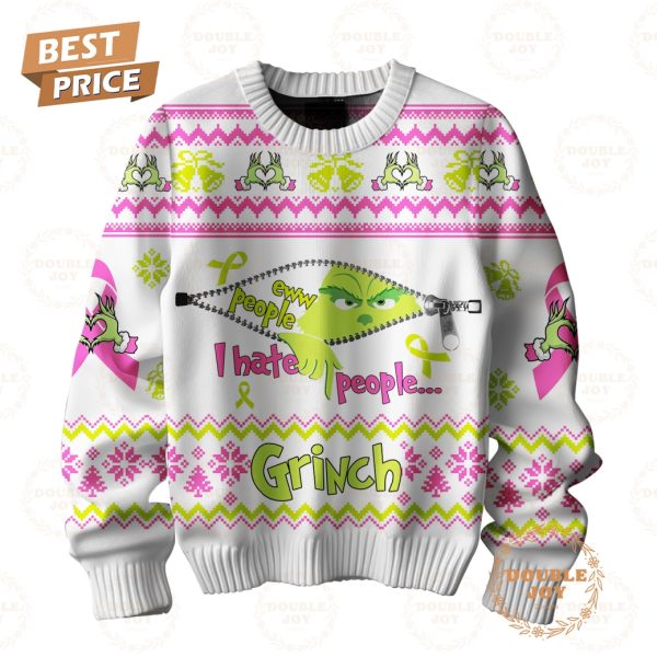 The Grinch I Hate People… Sweater – White