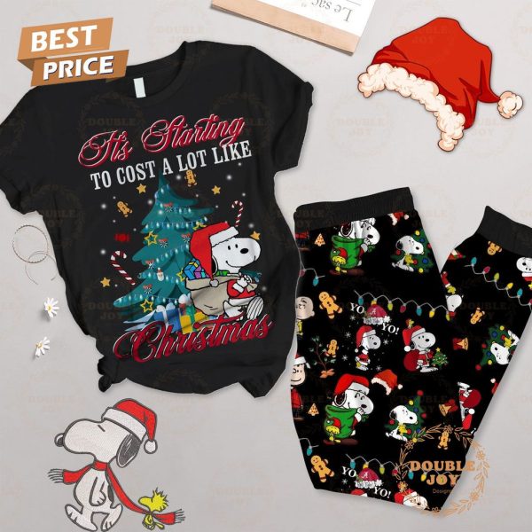 Snoopy It’s Starting To Cost A Lot Like Christmas Fleece Pajamas Set