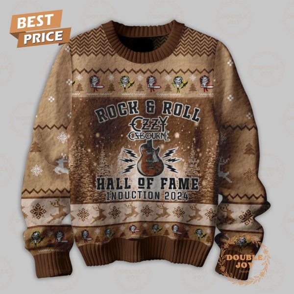 Rock & Roll Ozzy Osbourne Hall Of Fame Induction 2024 Sweater