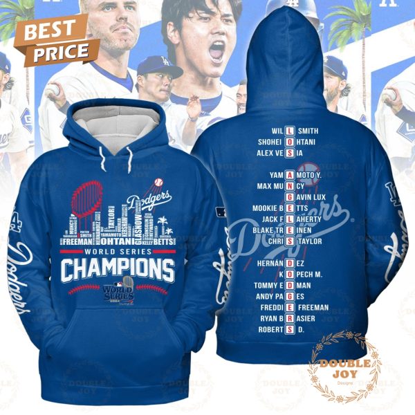 2024 World Series Champions LA Dodgers OWA T-Shirt, Hoodie – Blue