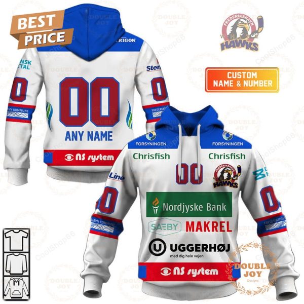 Frederikshavn White Hawks Jersey Style Hoodie