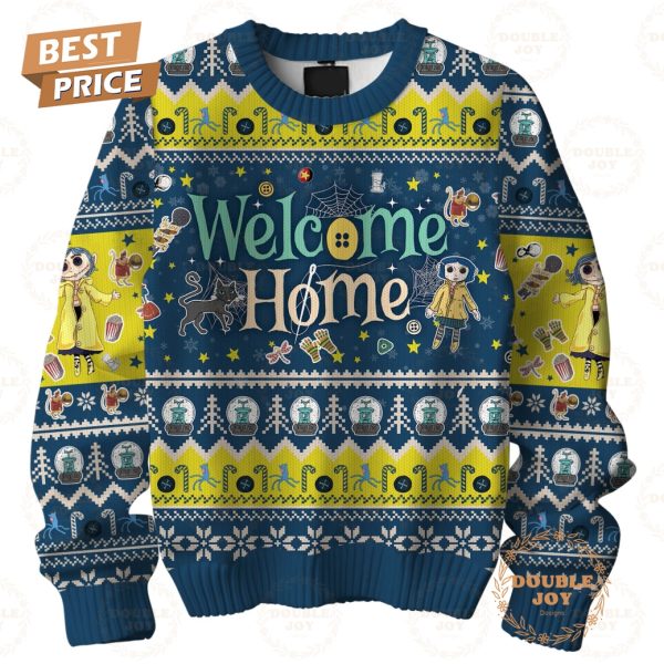 Coraline Welcome Home Merry Christmas Sweater