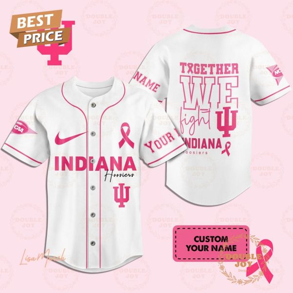 Together We Fight Indiana Hoosiers Custom Name Baseball Jersey