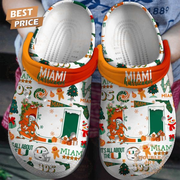 It’s All About The Miami Hurricanes Christmas Crocs