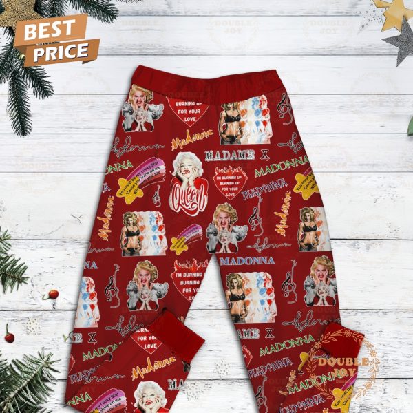 Madonna Says Merry Christmas Fleece Pajamas Set