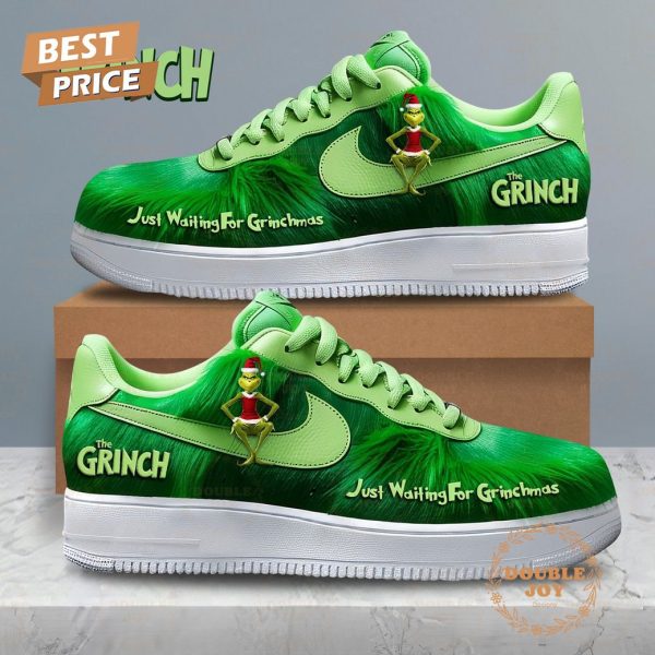 The Grinch Just Waiting For Grinchmas 2024 Air Force 1 Sneakers