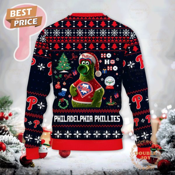 Philadelphia Phillies Ho Ho Ho Christmas Sweater