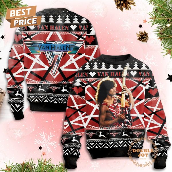 Van Halen Rock Band Merry Christmas Sweater