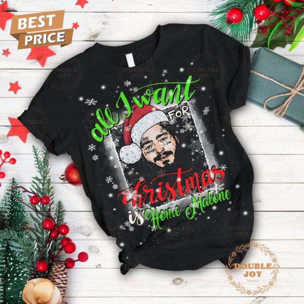 Home Malone All I Want For Christmas Fleece Pajamas Set