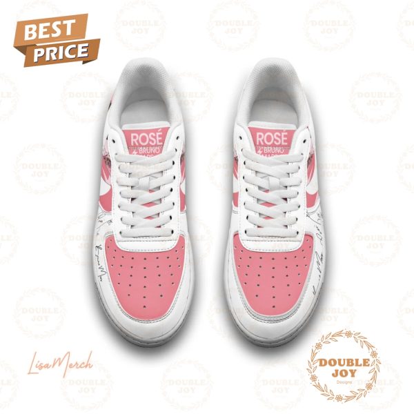 Rose X Bruno Mars APT Pink Air Force 1 Sneakers