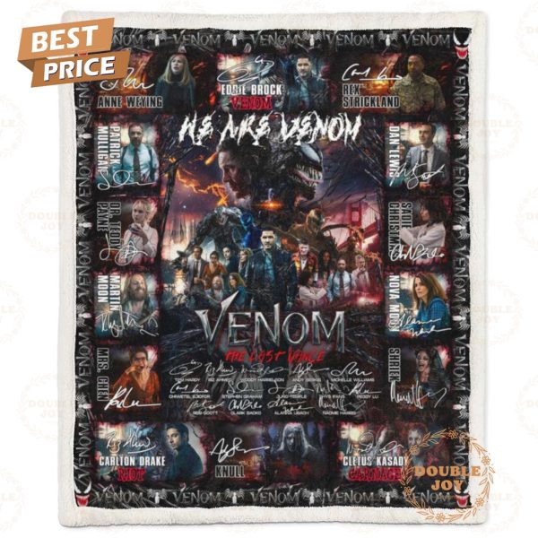 Venom Film: The Last Dance “We Are Venom” Fleece Blanket