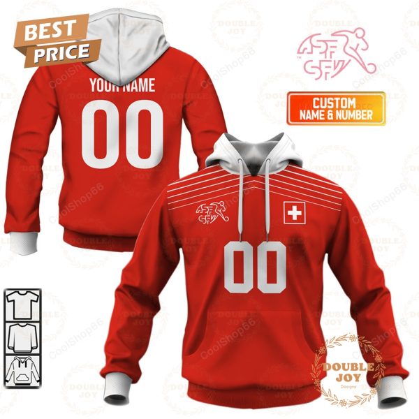 Swiss Nati Jersey Style Hoodie