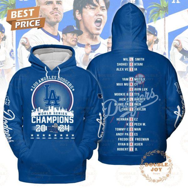 LA Dodgers World Series Champions 2024 T-Shirt, Hoodie – Blue