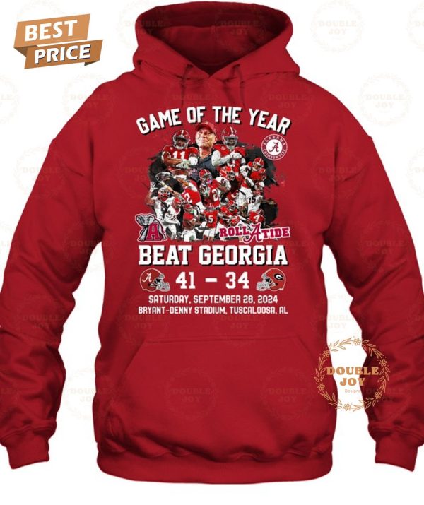 Alabama Crimson Tide x Georgia Bulldogs Game Of The Year Saturday, September 28, 2024 Bryant-Denny Stadium, Tuscaloosa, AL T-Shirt