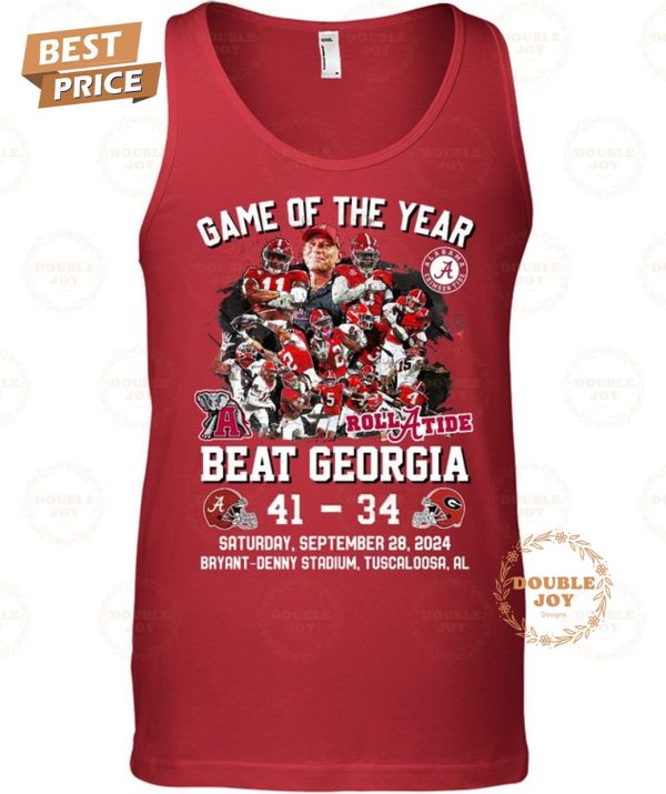 Alabama Crimson Tide x Georgia Bulldogs Game Of The Year Saturday, September 28, 2024 Bryant-Denny Stadium, Tuscaloosa, AL T-Shirt