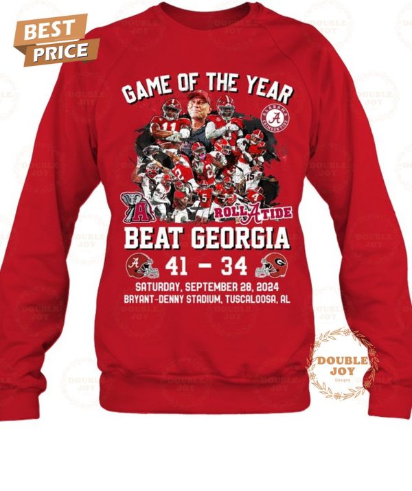 Alabama Crimson Tide x Georgia Bulldogs Game Of The Year Saturday, September 28, 2024 Bryant-Denny Stadium, Tuscaloosa, AL T-Shirt