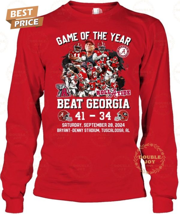 Alabama Crimson Tide x Georgia Bulldogs Game Of The Year Saturday, September 28, 2024 Bryant-Denny Stadium, Tuscaloosa, AL T-Shirt