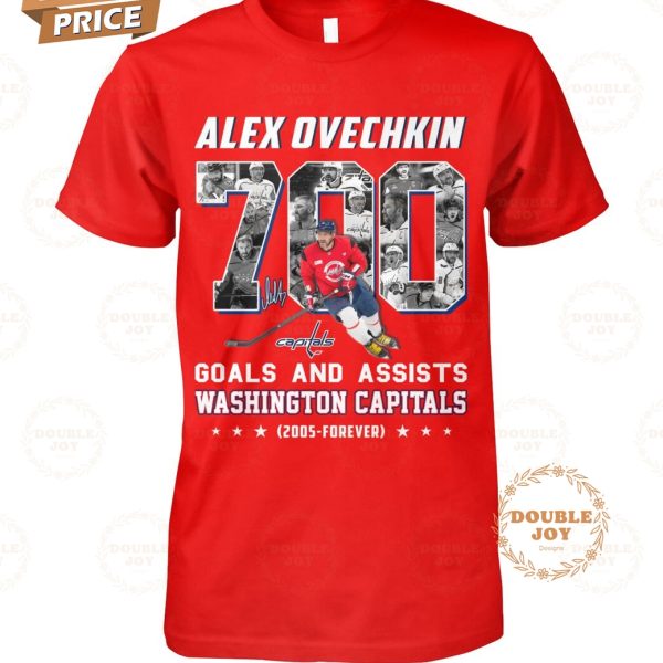 Alexander Ovechkin X Washington Capitals Goals And Assists 2005-Forever T-Shirt