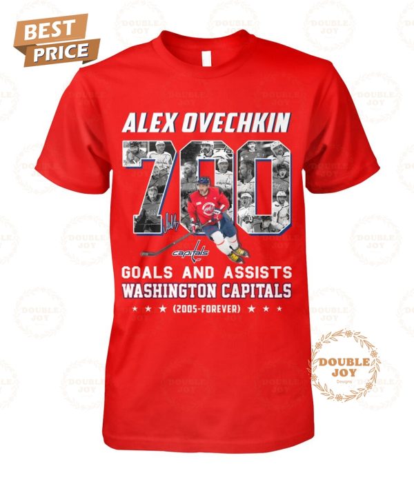 Alexander Ovechkin X Washington Capitals Goals And Assists 2005-Forever T-Shirt