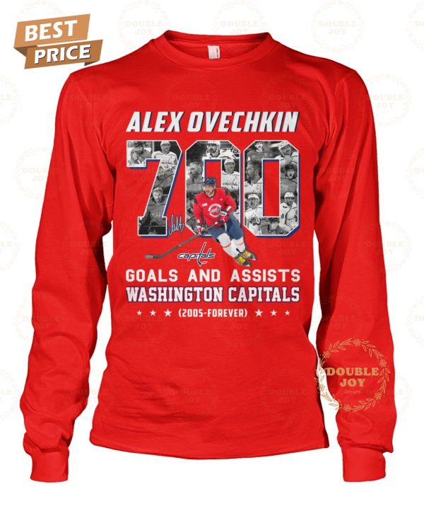 Alexander Ovechkin X Washington Capitals Goals And Assists 2005-Forever T-Shirt