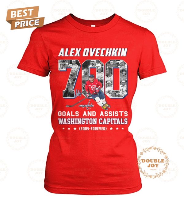 Alexander Ovechkin X Washington Capitals Goals And Assists 2005-Forever T-Shirt