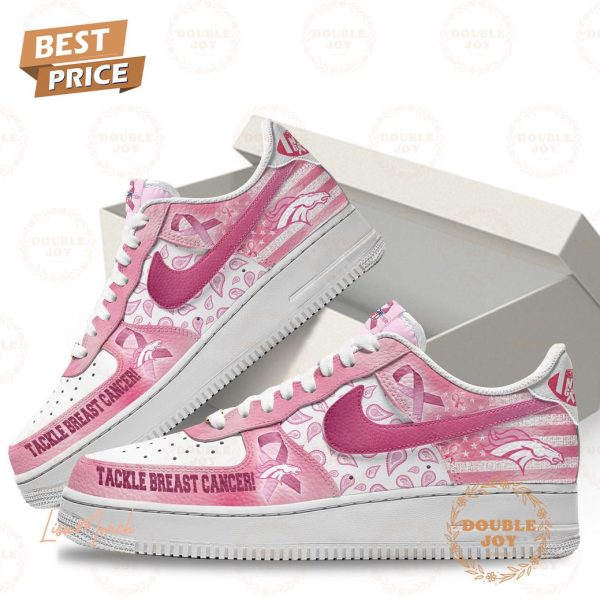 Denver Broncos Tackle Breast Cancer Air Force 1 Sneakers