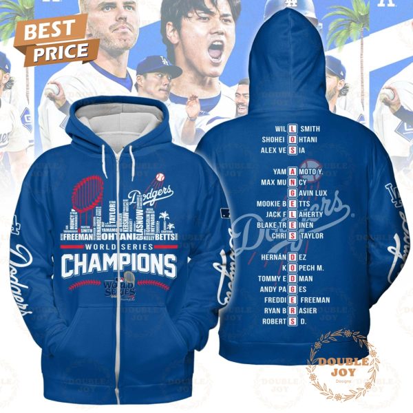 2024 World Series Champions LA Dodgers OWA T-Shirt, Hoodie – Blue