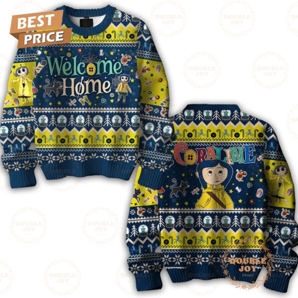 Coraline Welcome Home Merry Christmas Sweater