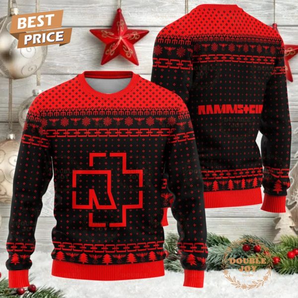 Rammstein Band Black And Red Merry Christmas Sweater