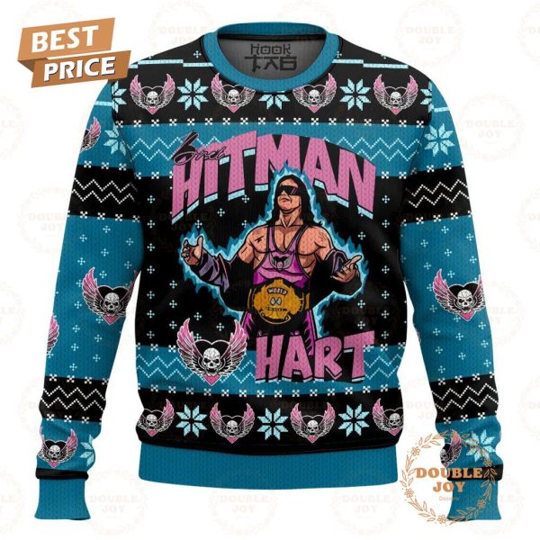 Bret Hart Hitman Christmas 2024 Sweater