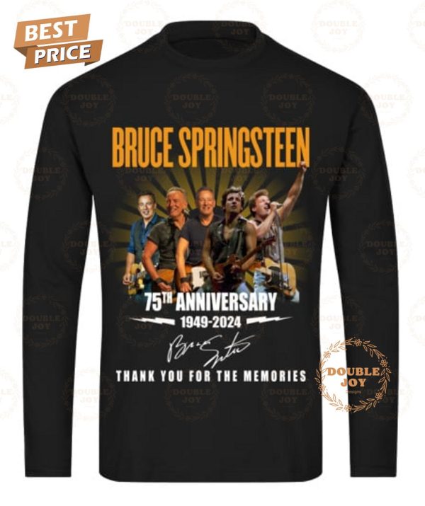 Bruce Springsteen 75th Anniversary 1949-2024 Thank You For The Memories T-Shirt