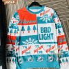 bud light miami dolphins ugly christmas sweater nfl football and beer themed holiday sweater for fans 1 VYQOA.jpg