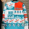 bud light miami dolphins ugly christmas sweater nfl football and beer themed holiday sweater for fans 2 OdMzp.jpg