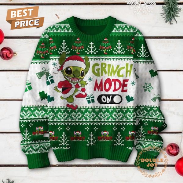 Stitch Grinch Mode On Sweater