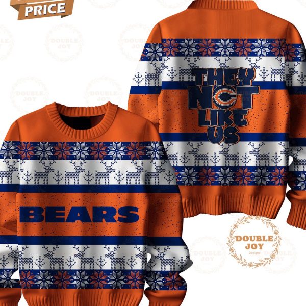 Chicago Bears They Not Like Us Christmas Sweater