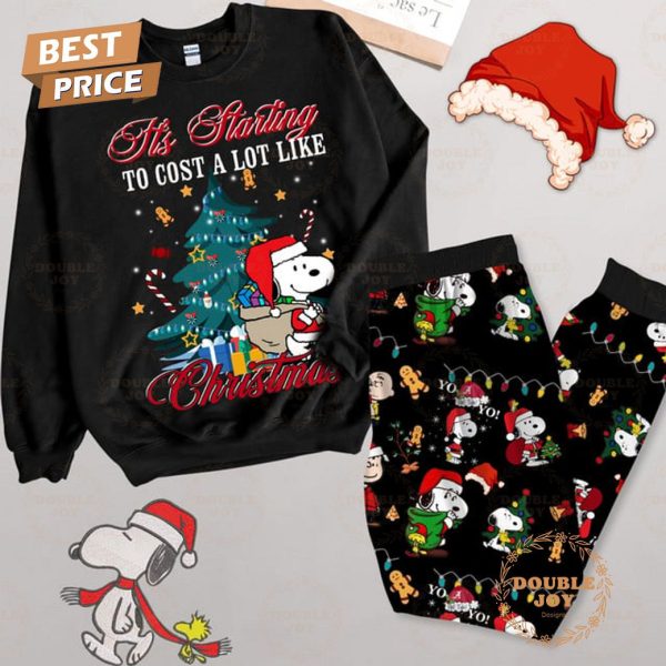 Snoopy It’s Starting To Cost A Lot Like Christmas Fleece Pajamas Set