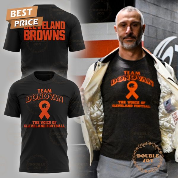 Cleveland Browns Team Donovan The Voice Of Cleveland Football T-Shirt, Hoodie