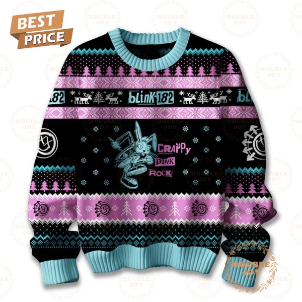 Blink-182 Rock Band Crappy Punk Rock Christmas Sweater