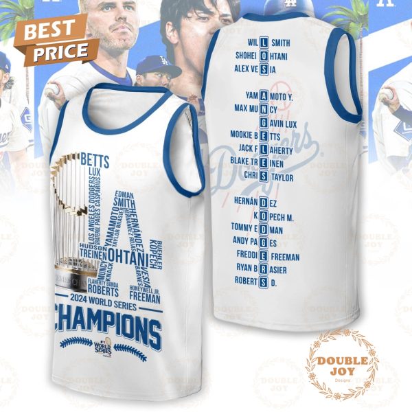 LA Dodgers World Series Champs 2024 T-Shirt, Hoodie – White