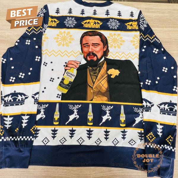 Funny Corona Christmas Sweater – Ugly Holiday Sweater with Hilarious Beer-Themed Design