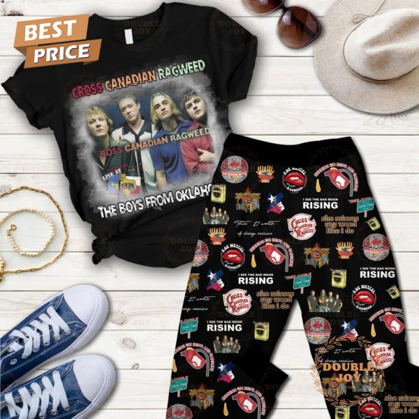 Cross Canadian Ragweed Rock Band The Boys From Oklahoma Fleece Pajamas Set