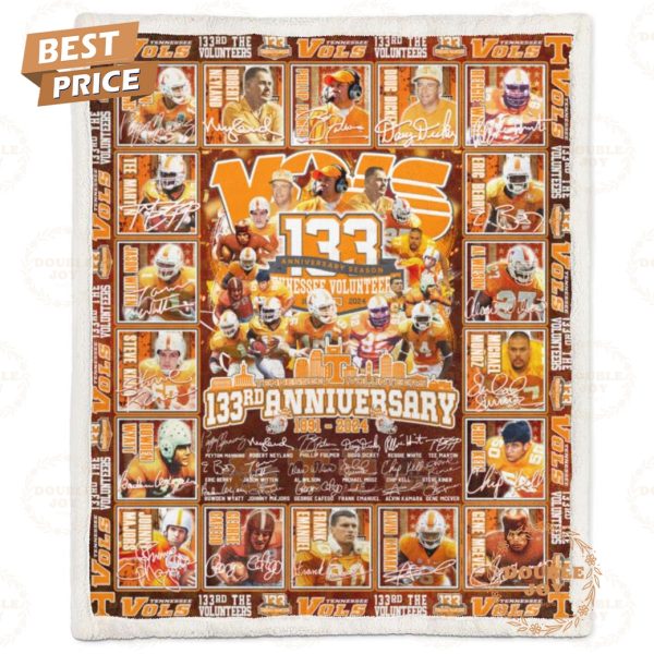 Tennessee Volunteers 133rd Anniversary 1891-2024 Fleece Blanket