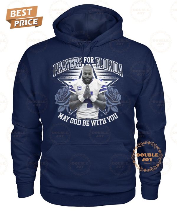 Dallas Cowboys Prayers For Florida May God Be With You 2024 2D T-Shirt