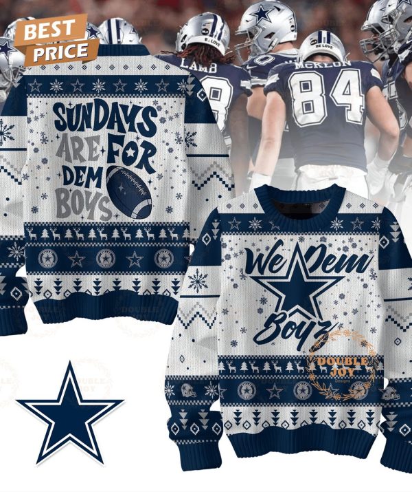 Dallas Cowboys Sundays Are For Dem Boys Christmas Sweater