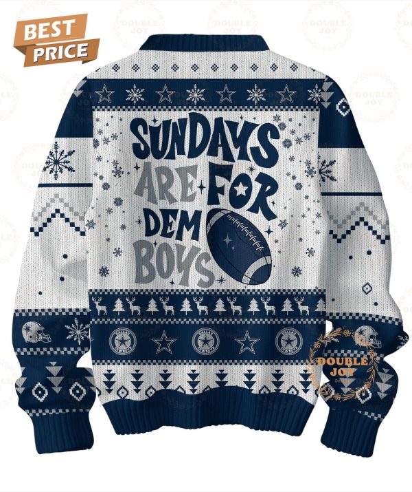 Dallas Cowboys Sundays Are For Dem Boys Christmas Sweater