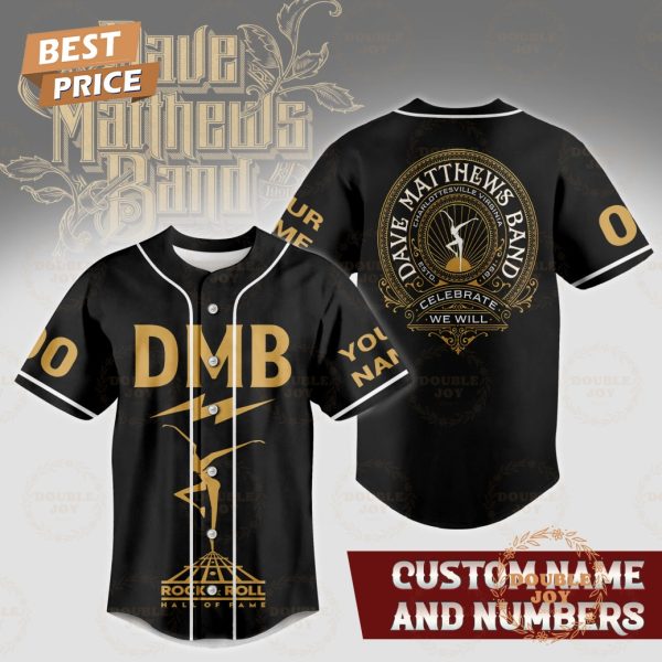 Dave Matthews Band Celebrate We Will Custom Name Baseball Jersey