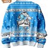 Detroit Lions Smart Woman Loves Her Christmas Sweater Cutting dash