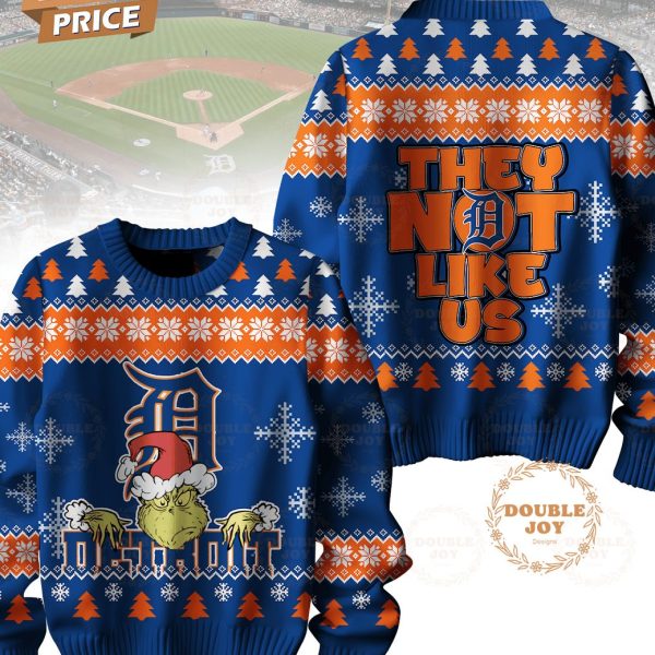 Detroit Tigers They Not Like Us Christmas Sweater