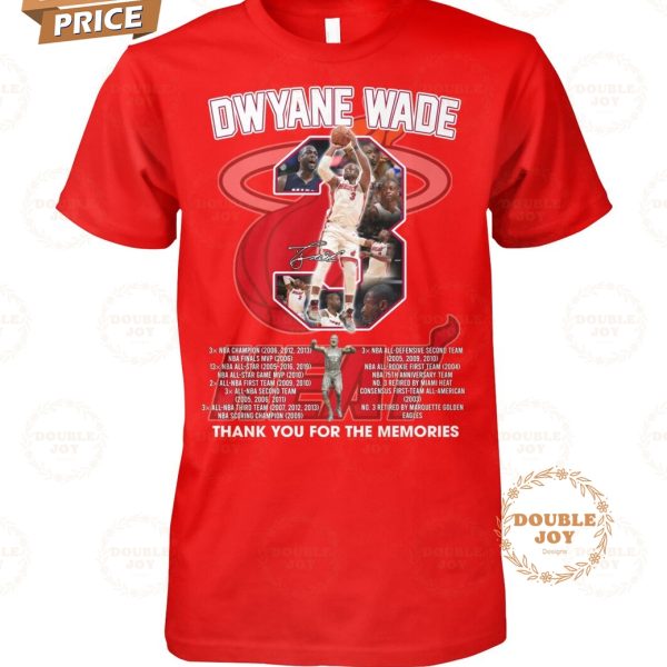 Dwyane Wade Thank You For The Memories T-Shirt